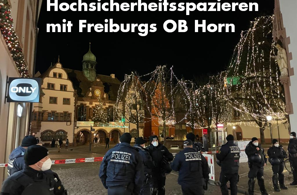 AfD-Gruppe Freiburg klagt gegen die Allgemeinverfügung von OB Horn (Verbot der Montagsspaziergänge)